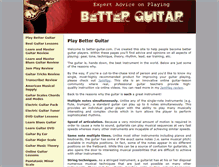 Tablet Screenshot of better-guitar.com